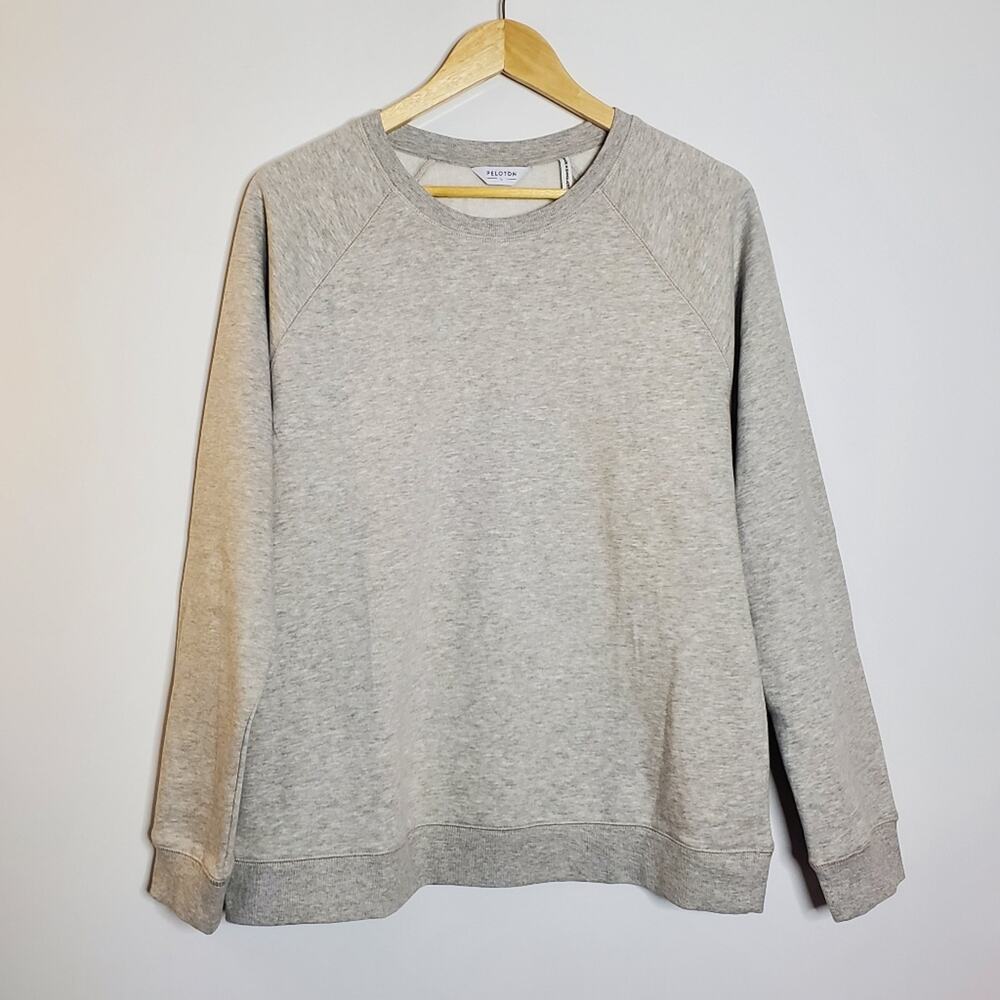 Peloton light Grey plain sweatshirt in Great Condition Size Large